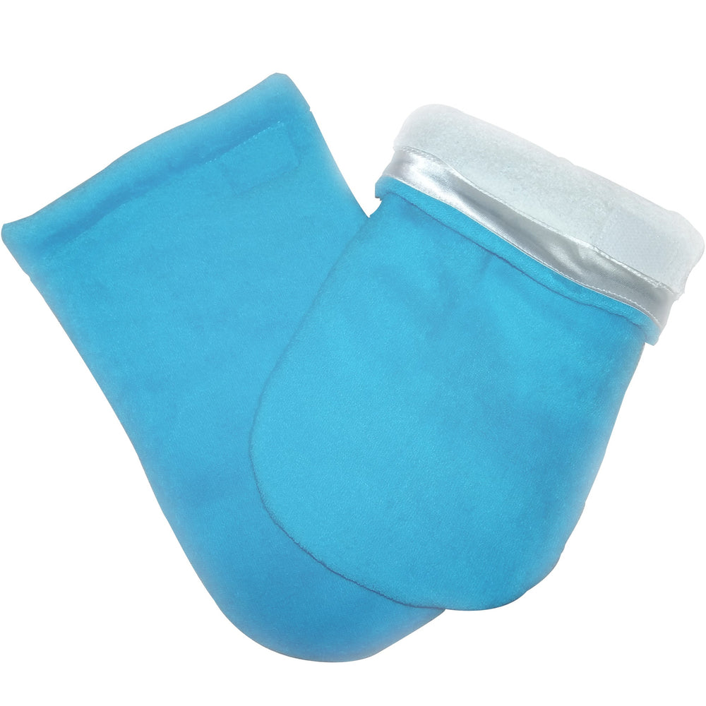 Gloves for paraffin procedures terrycloth, BLUE