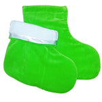 Socks for paraffin procedures velour, GREEN