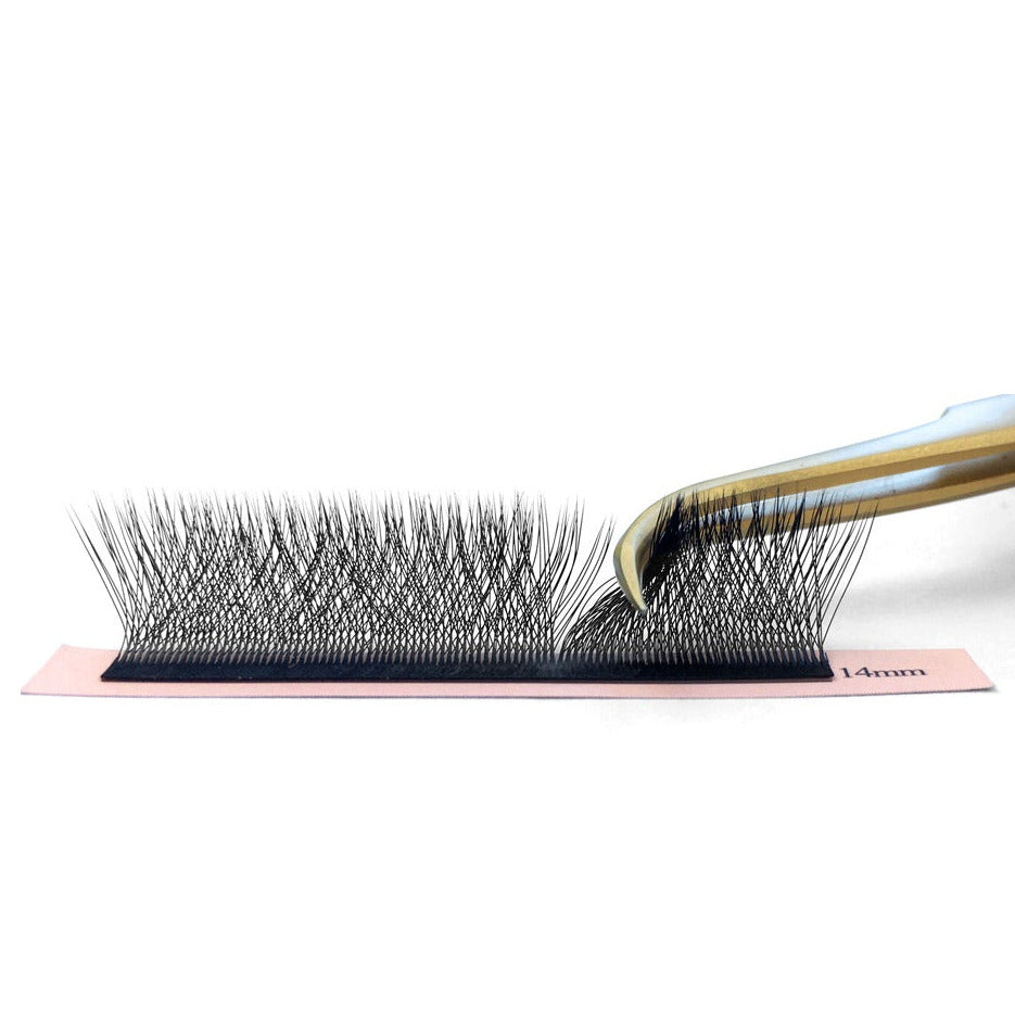 YY premade volume Eyelash Extensions fans, D/0.07/MIX (8-13 mm)