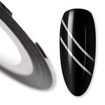 Nail art design foil stripe extra fine, SILVER