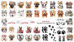 BIS Pure Nails Slider Nail Design Stickers Water Decals | FLUFFY ANIMALS LS006