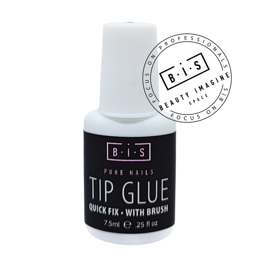 BIS Pure Nails glue with brush for nail TIPS, 7.5 ml