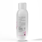 Cleaner professional nail degreaser. Prepares nail plate, removes tacky layer, boosts adhesion & cleans tools. Essential for gel nails. White skincare bottle with text and pink design on a white background
