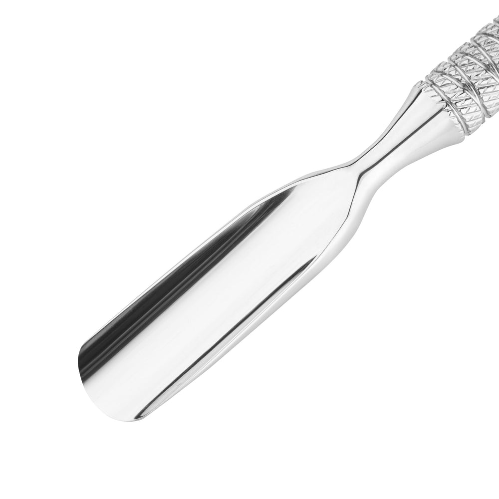 High-quality stainless steel nail instrument with ergonomic handles and polished working tip.