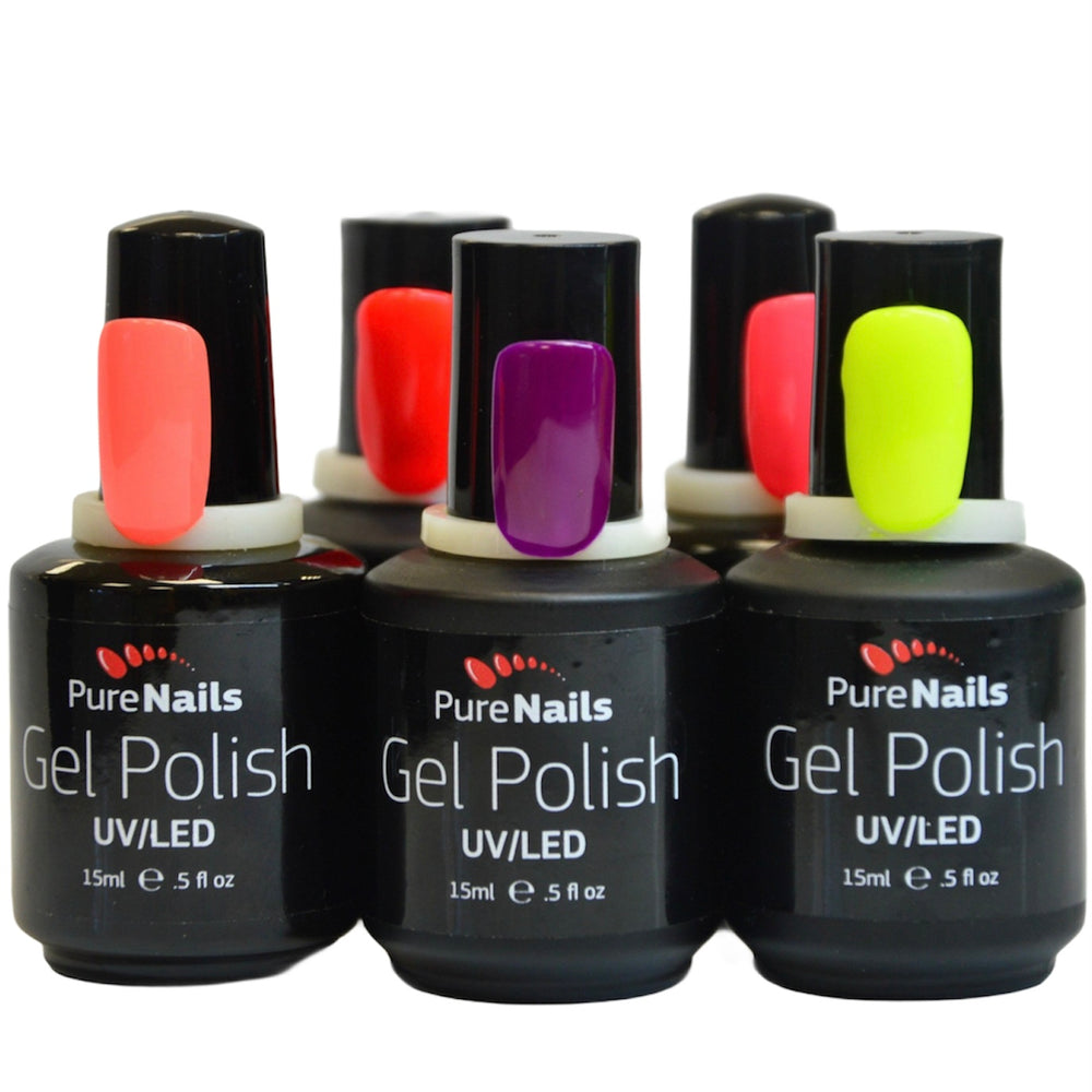 BIS Pure Nails UV/LED gel nail polish 15 ml, 6717 NEON PINK