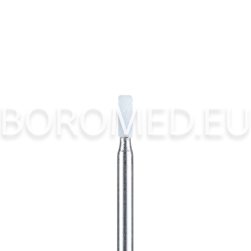 Polishing bit for manicure and pedicure CU33 STONE, Small CYLINDER, White
