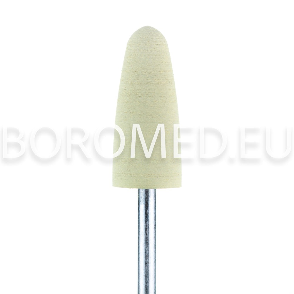 POLISHING bit for manicure and pedicure P14 Middle rounded CONE Ivory