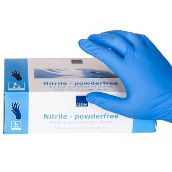 ABENA nitrile gloves BLUE 2 pieces/1 pair S, M, L