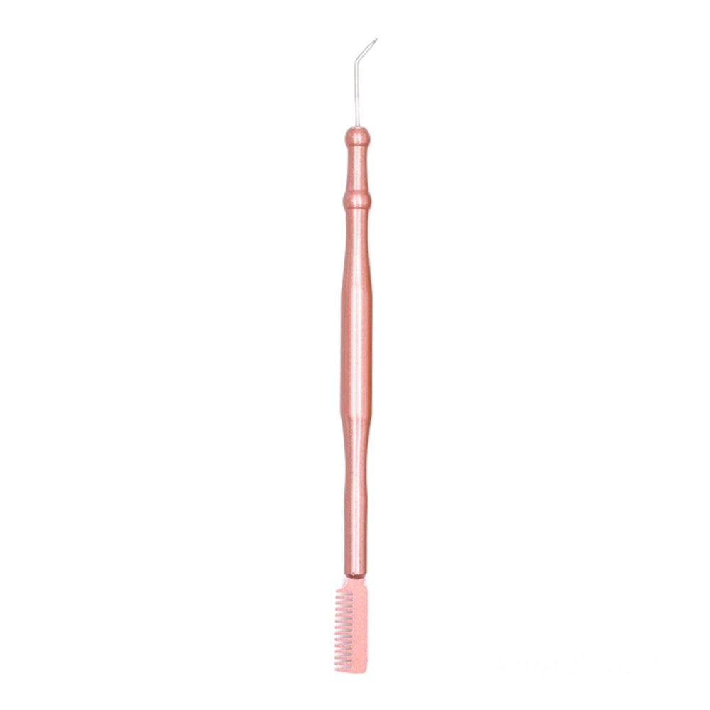 Lash lift & lami stainless steel tool with comb, pink or gold