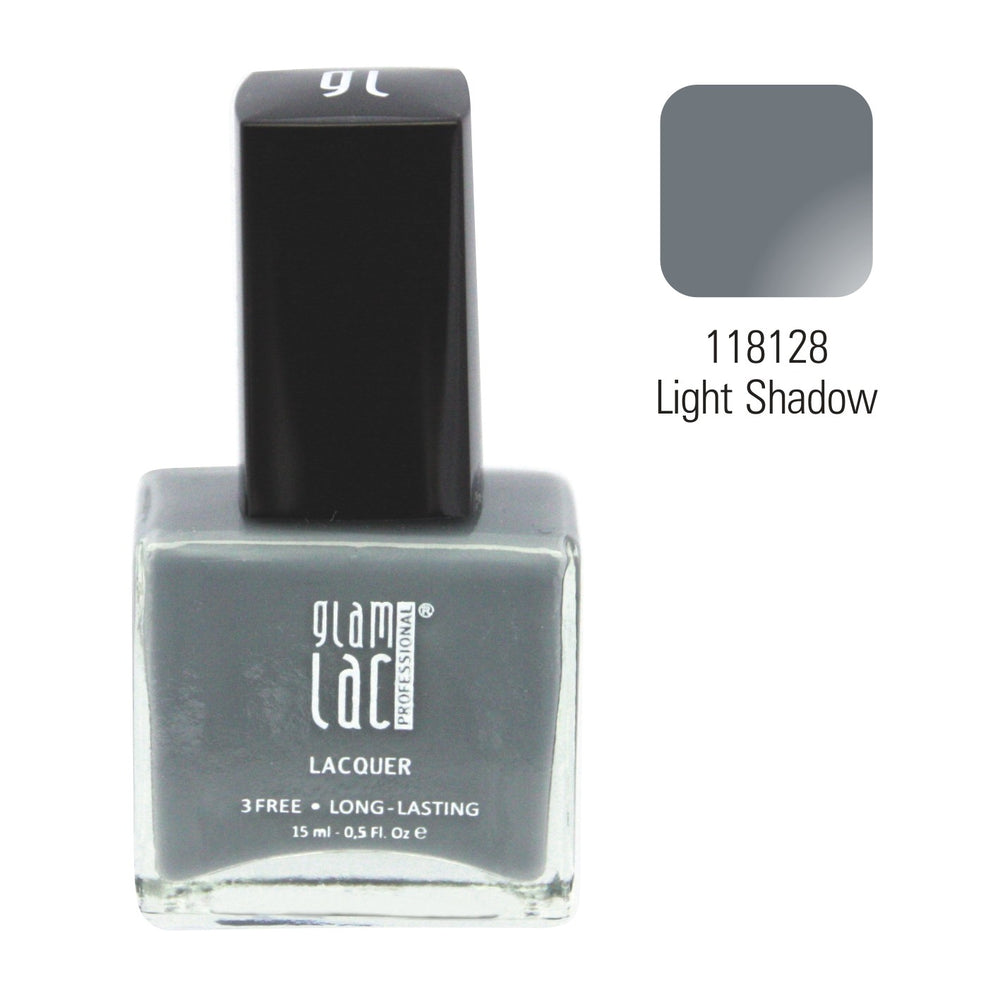 GlamLac gel effect nail lacquer polish 15 ml, 118128 LIGHT SHADOW