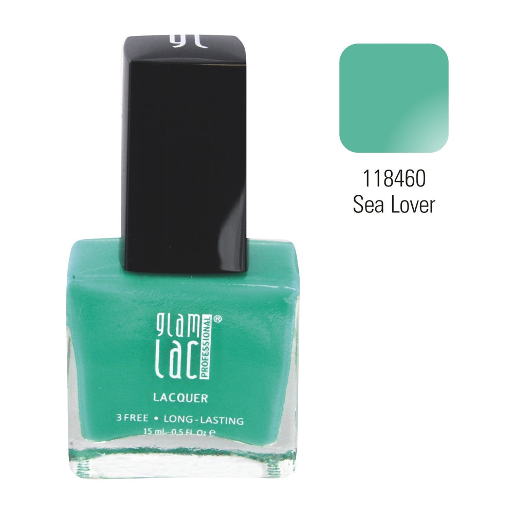 GlamLac gel effect nail lacquer polish 15 ml, 118460 SEA LOVER