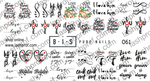 BIS Pure Nails slider nail design sticker decal, EXPRESSIONS O61