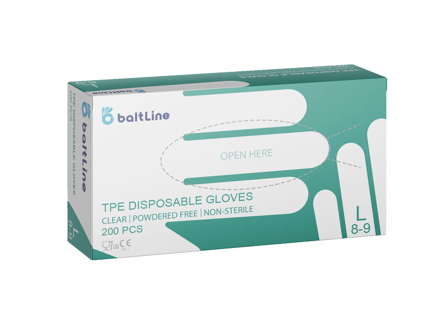 Baltline TPE disposable gloves, 200 pieces