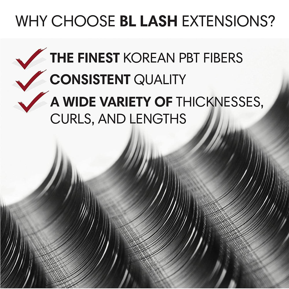 BL Lash Mink eyelash extensions ONE SIZE - B - 0.25, FINAL SALE