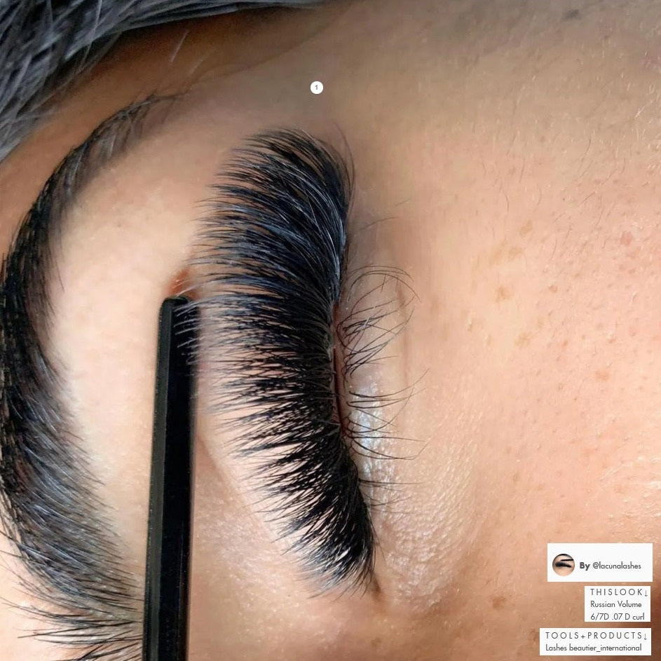 Beautier eyelash extensions, 0.18-ONE SIZE