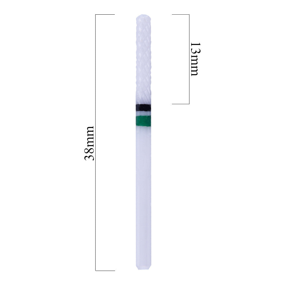 Ceramic nail file bit for manicure and pedicure, STRAIGHT