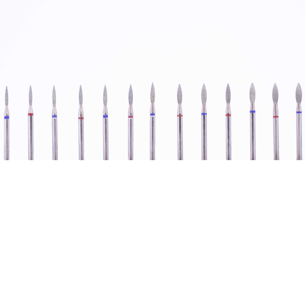 DIAMOND bit for manicure and pedicure FLAME (blue) 243