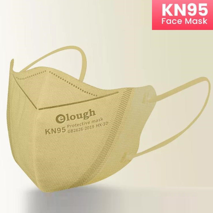 FACE ergonomically fitting mask respirator KN95, SKIN TONE x 10 pieces PACK