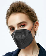 Medicine face mask KN95 respirator FFP2 pack of 10, BLACK