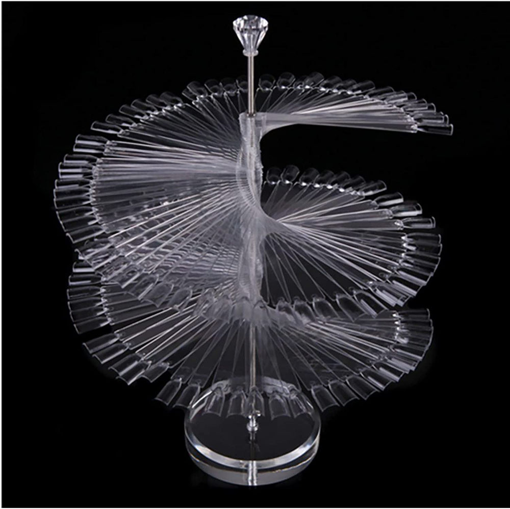 Nail Art Display stand with 120pcs nail tip sticks, CLEAR
