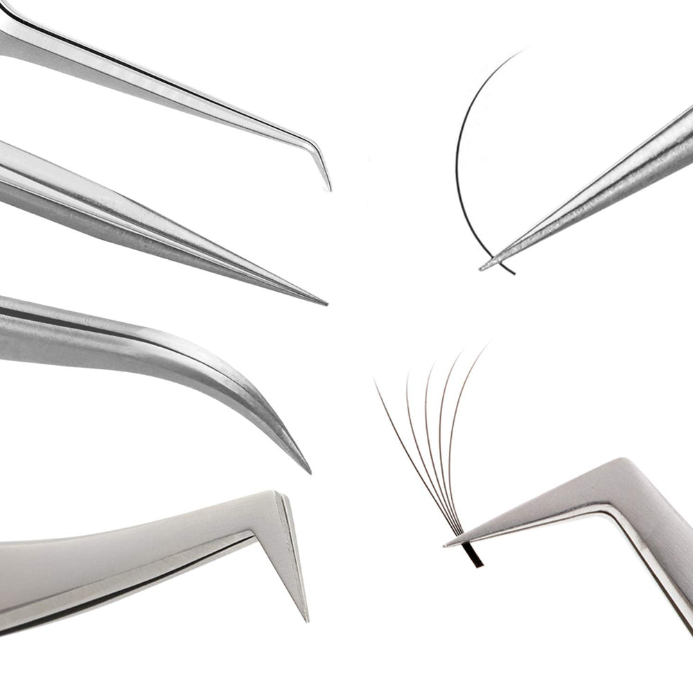 Genuine VETUS ST-15 tweezers for eyelash extensions, SILVER