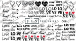 BIS Pure Nails slider nail design sticker decal LOVE EXPRESSIONS, O64