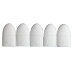 Soak-off gel polish Silicone nail wrap cap removal system white, 5pcs