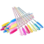 Crystal mascara brush for lashes & brows, different colors