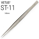 Genuine VETUS ST-11 tweezers for eyelash extensions, SILVER