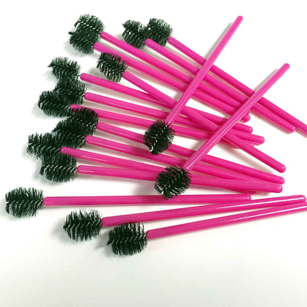 Disposable mascara brushes for lash & brow, SPHERE short headed