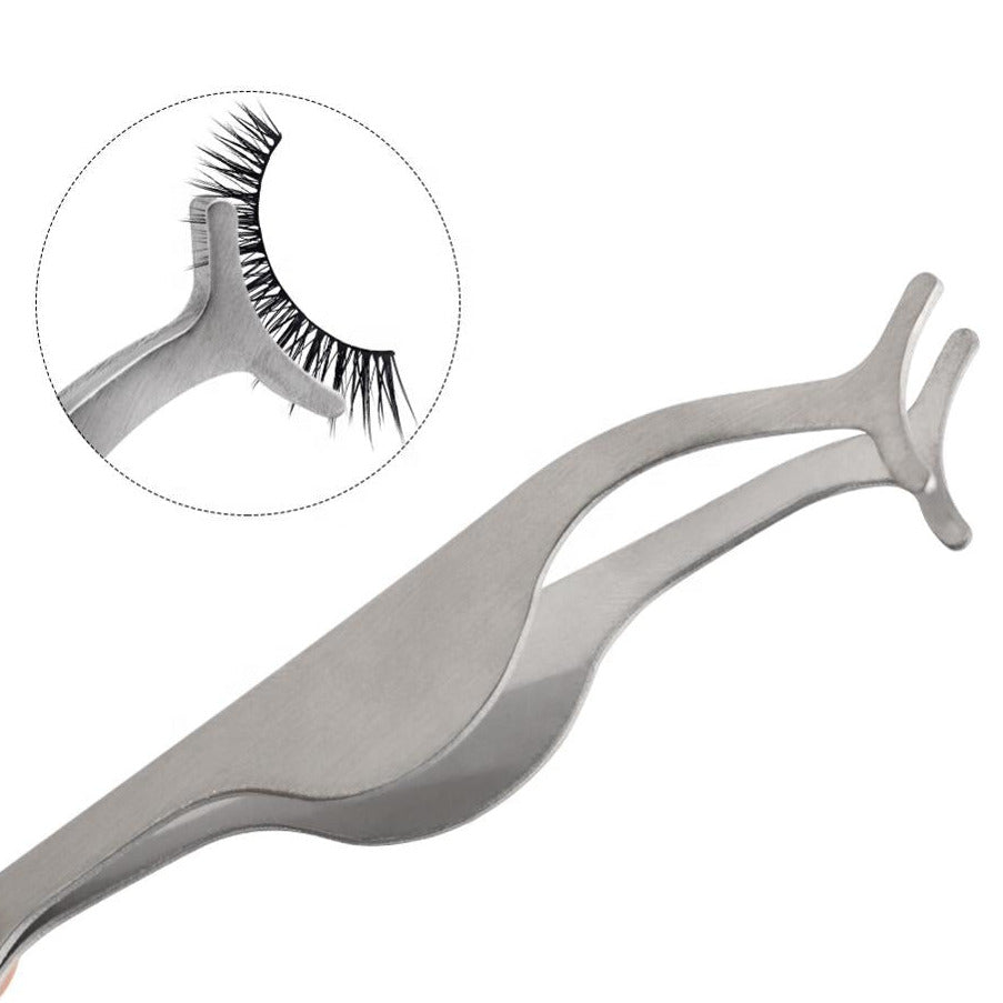 Tweezers for easy false eyelashes application, BLACK