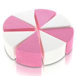 Cosmetic sponge for beauty procedures 8 piece set, WHITE-PINK