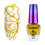 Molly Lac design polish for Konad nail stamping art GOLD, 10ml
