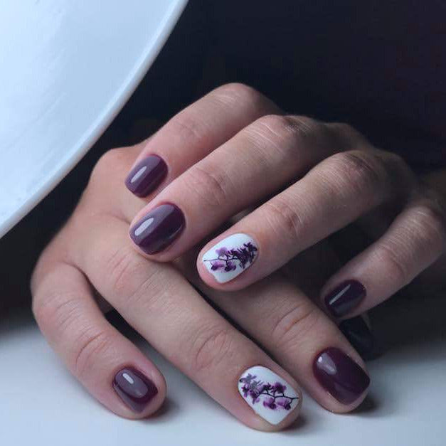 BIS Pure Nails nagu dizaina slaideri uzlīmes FLOWERS, models E12, F09, F13, F16, F17, F43 and F55