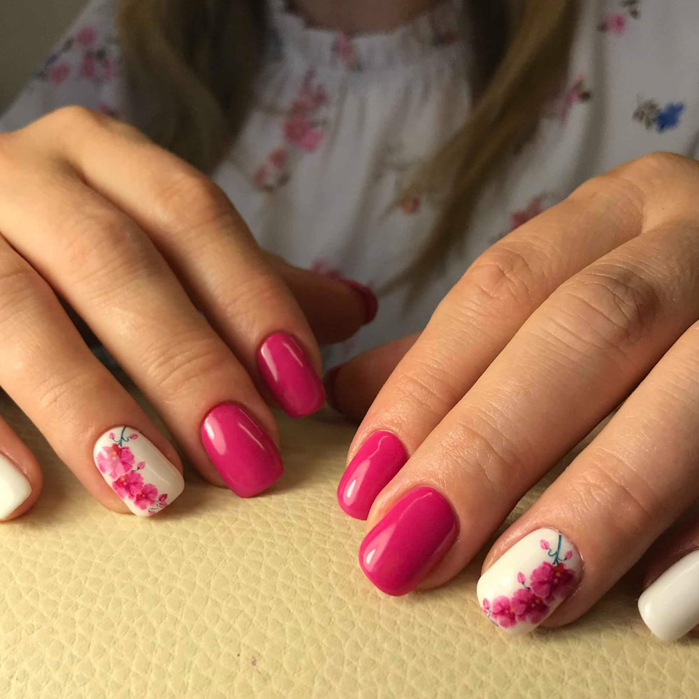 BIS Pure Nails nagu dizaina slaideri uzlīmes FLOWERS, models E12, F09, F13, F16, F17, F43 and F55