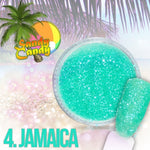 Nail art design glitters, JAMAICA
