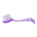 Nail dust cleaning brushes with handle, purple