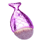 Nail dust cleaning brushes fish tale, MAGENTA