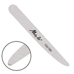 PRO nail file grey wooden slim RESTANGULAR by MollyLac, 100/180