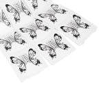 Nail extension form template stickers BUTTERFLY, 10 pcs