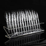 Nail Art Display stand with 64pcs nail tip sticks, CLEAR