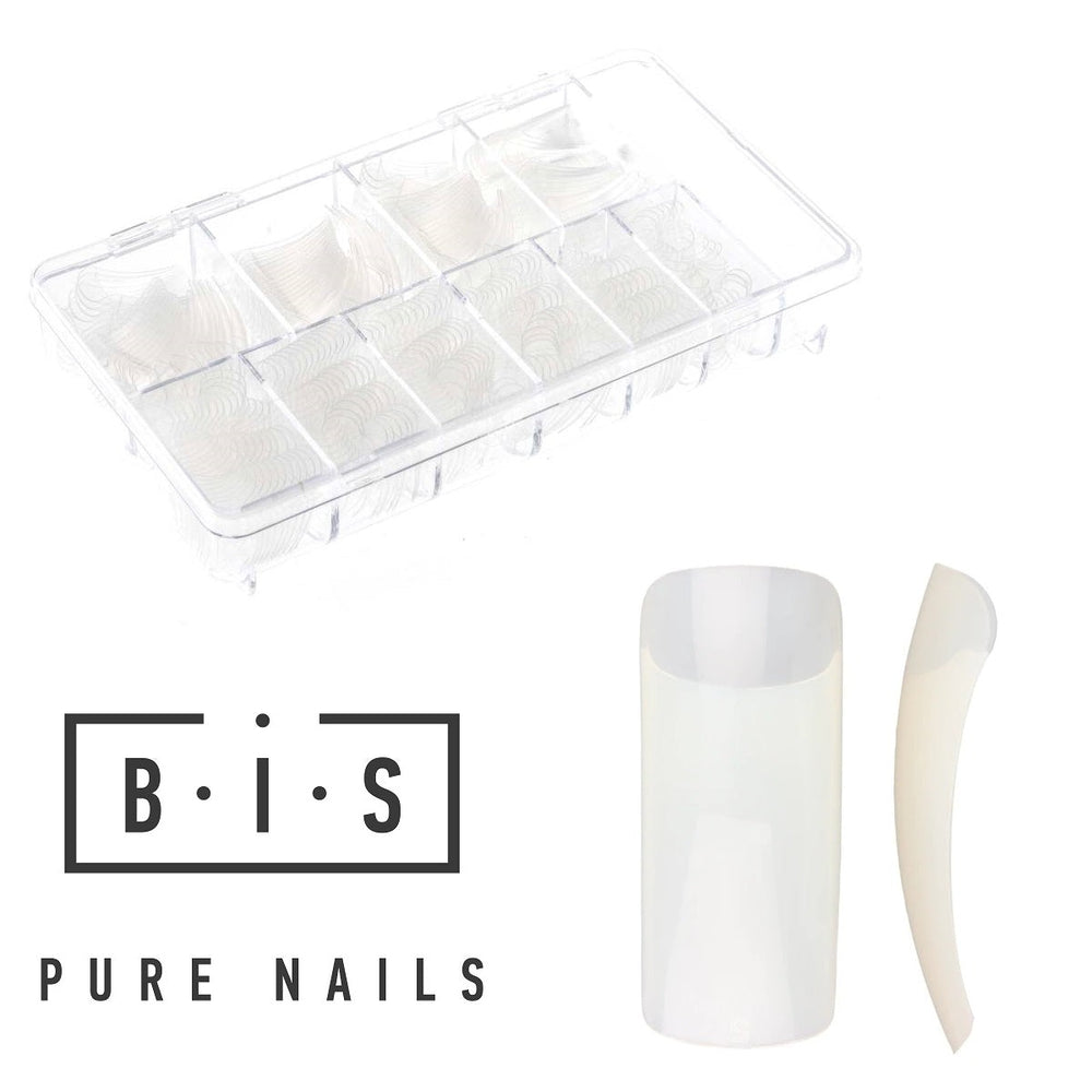 Nail TIPS Clear for nail extension manicure FULL COVER, 100 pieces
