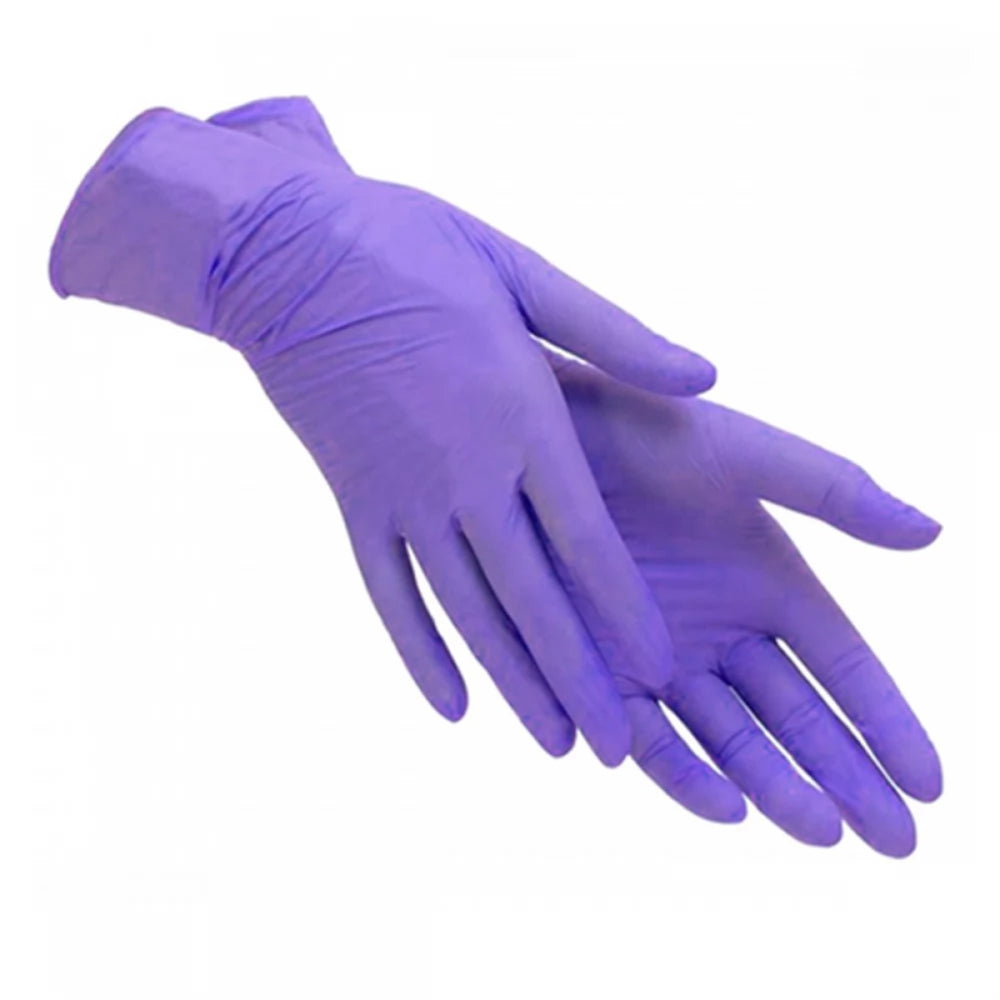 Abena nitrile gloves 100 pieces S or M size, VIOLET