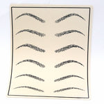 Silicone template mat for practice, EYEBROWS