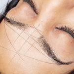 Pre-Inked Mapping String eyebrow design thread, WHITE