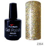BIS Pure Nails Gel Polish HEMA & TPO Free UV/LED 15 ml | 2364 Gold Party