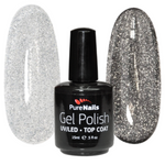 BIS Pure Nails Flashing Lights Top No Wipe Gel UV/LED | SILVER