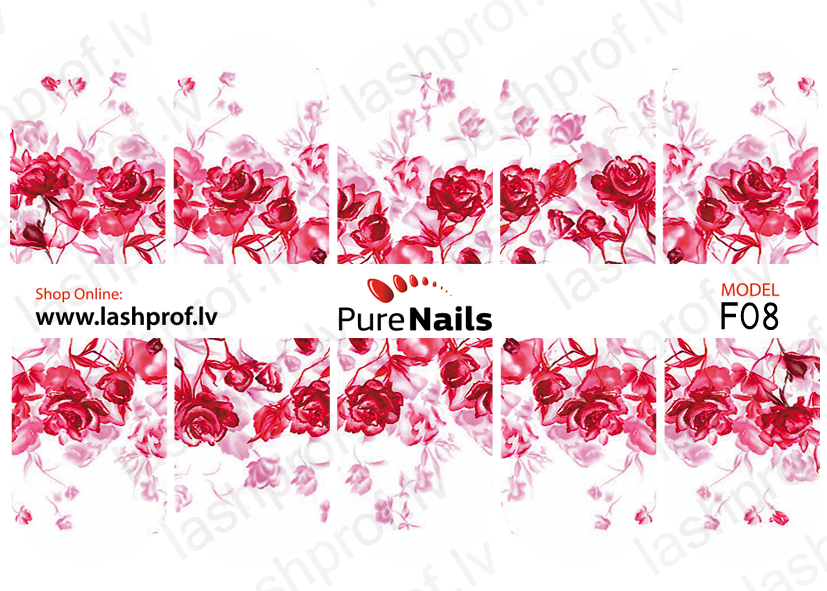BIS Pure Nails Water Slider Decals – ultra-thin, self-adhesive nail stickers for professional manicure & pedicure. Easy to apply, long-lasting, no glue needed.