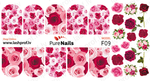 BIS Pure Nails  slider nail design sticker decal ROSES, models F09, F16, F17 and F55