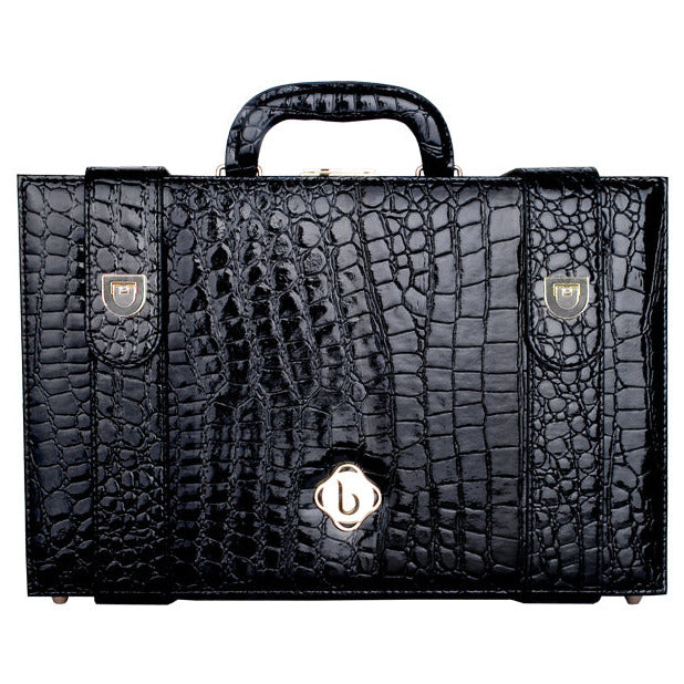 BL Beauty exclusive Leather CASE, Crocodile Black